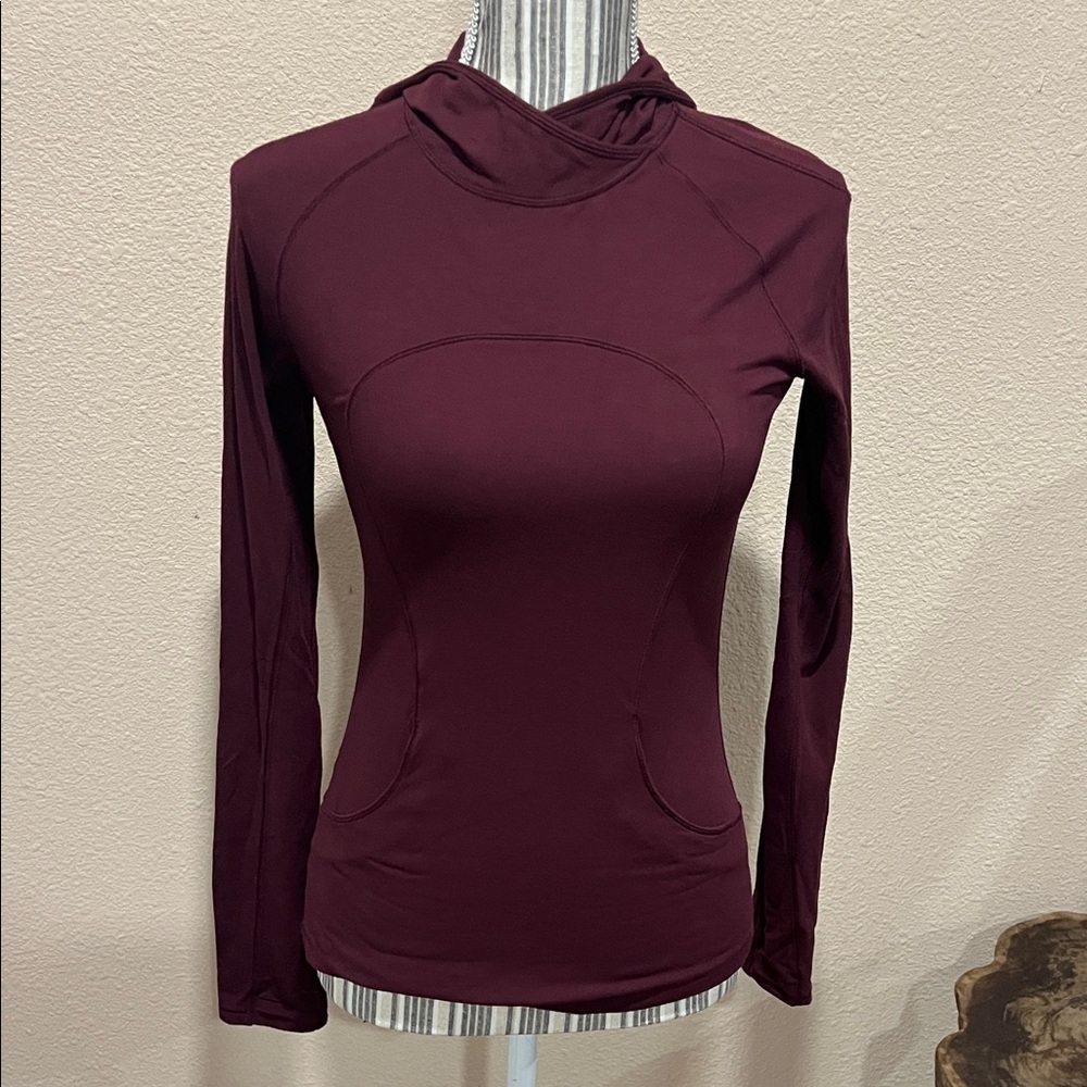 Lululemon Women's Burgundy Long Sleeve Run Top